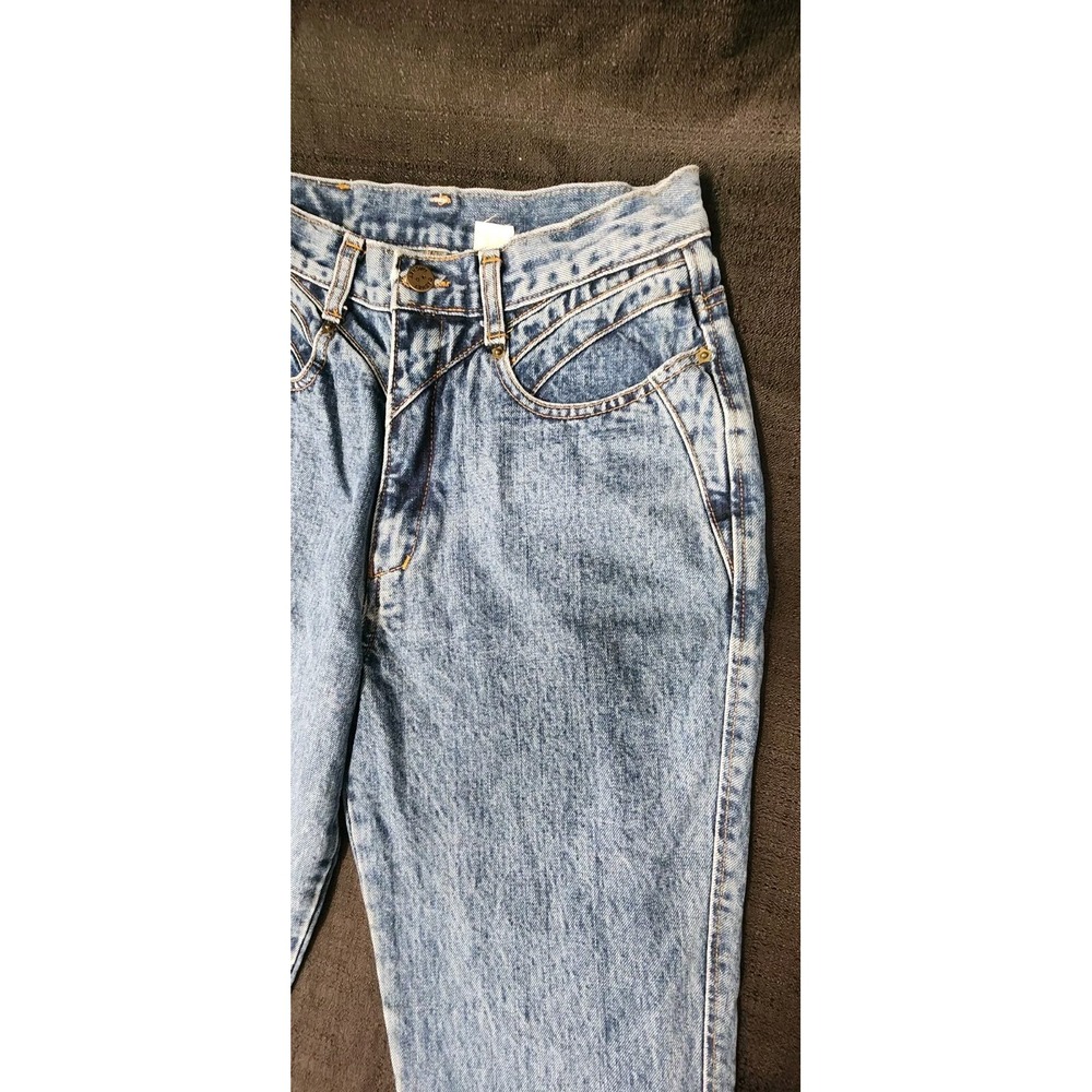 Vintage 90s‎ Marcel Dachet Denim Jeans Womens 12 W26 Blue Australia Acid Wash - Picture 6 of 12